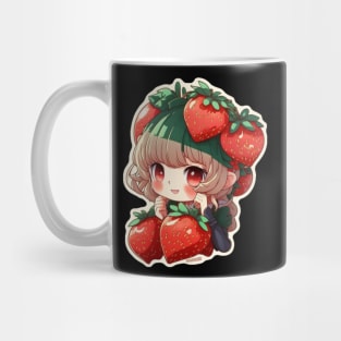 Strawberry Anime Girl Mug